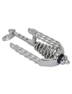 Spring Fork Slammer W/Triple Flat Twisted Crown Chrome.